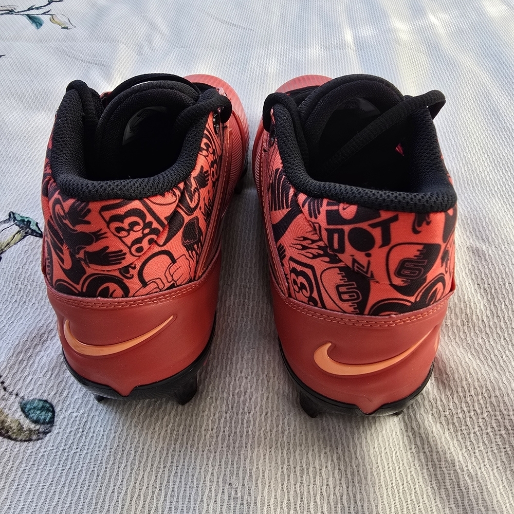 NEW Nike Alpha Menace 4 Pro SE Football Cleats – Men’s 7 – Red/Black - Picture 6 of 6